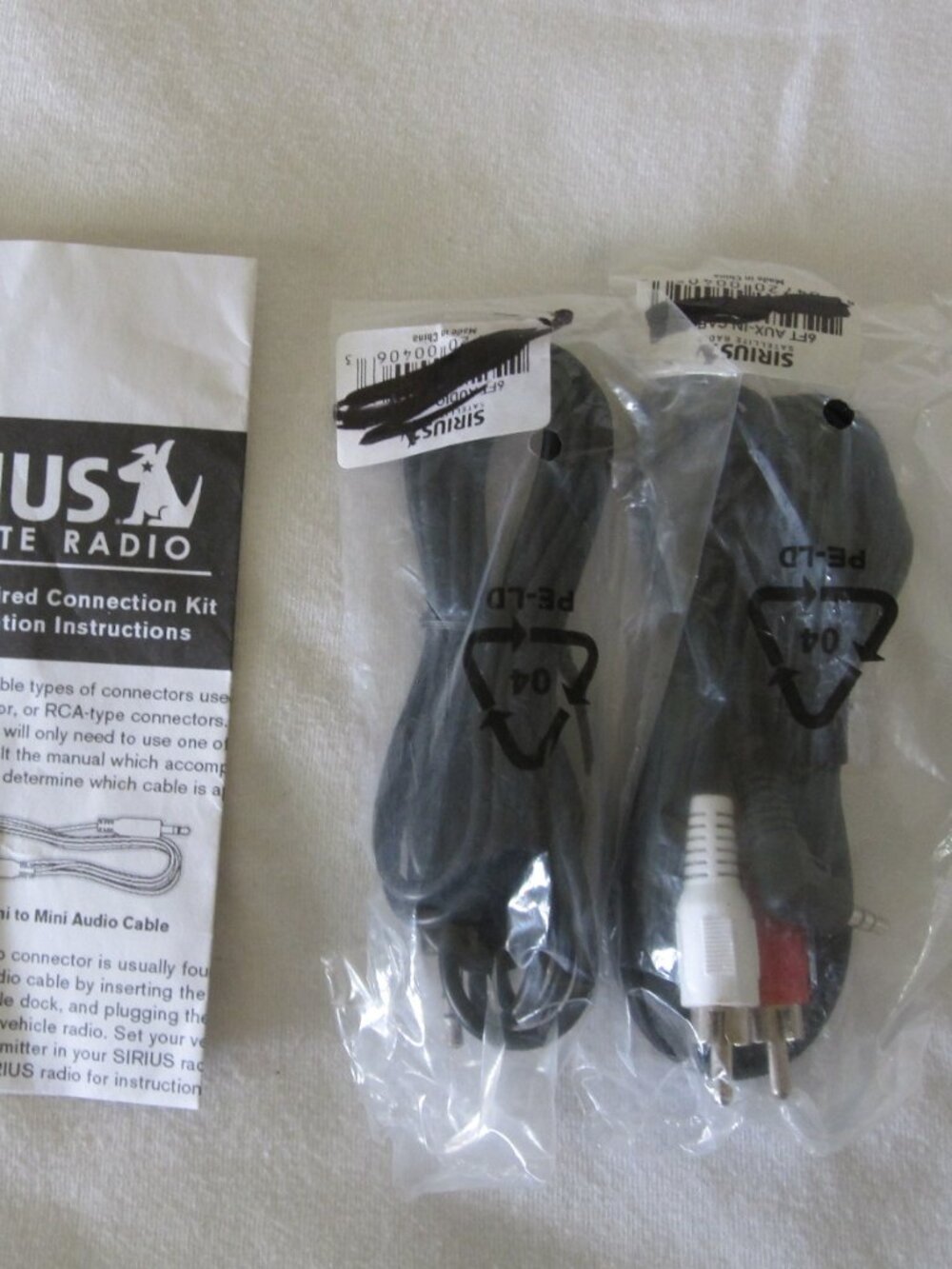 Sirius Satellite Radio SCD-01 Direct Wired Connection Kit - Aux & Audio Cables